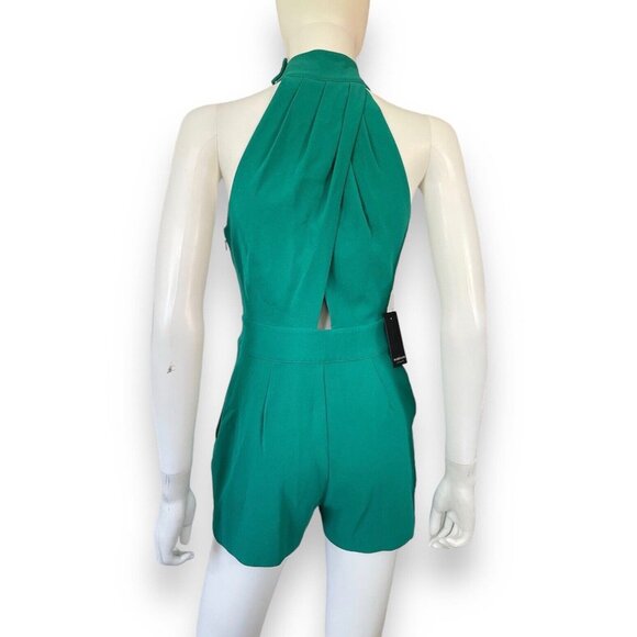 NWT Marciano Los Angeles Women's Romper Green Sleeveless Full Zip Size 2 - Picture 7 of 14